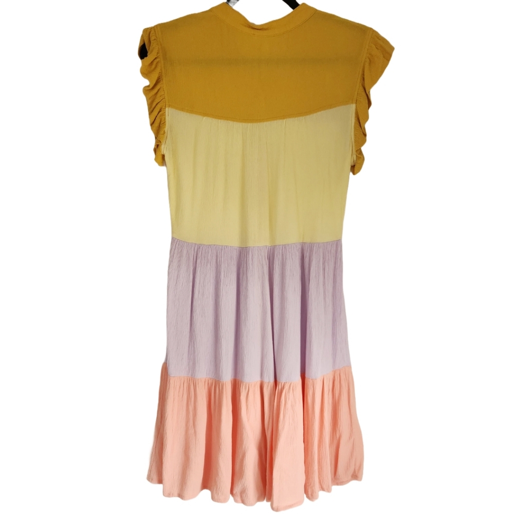 Bibi Spring Color Block Mini Dress (S) - Picture 3 of 6